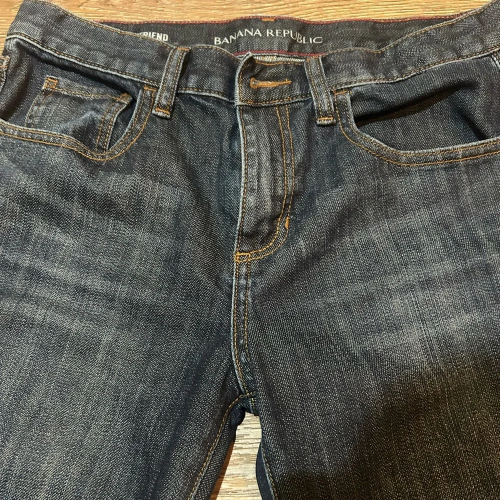 Banana Republic Women’s Dark Indigo Slim Boyfriend Jeans - Picture 4 of 9